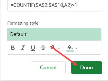 Hướng dẫn cách đánh dấu các mục trùng lặp trong Google Sheets